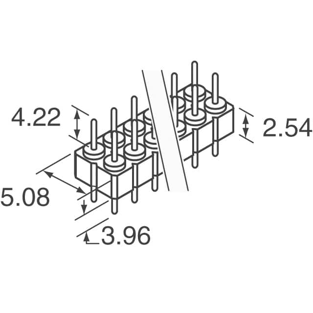 TD-122-T-A Samtec Inc.  Embases à broches mâles